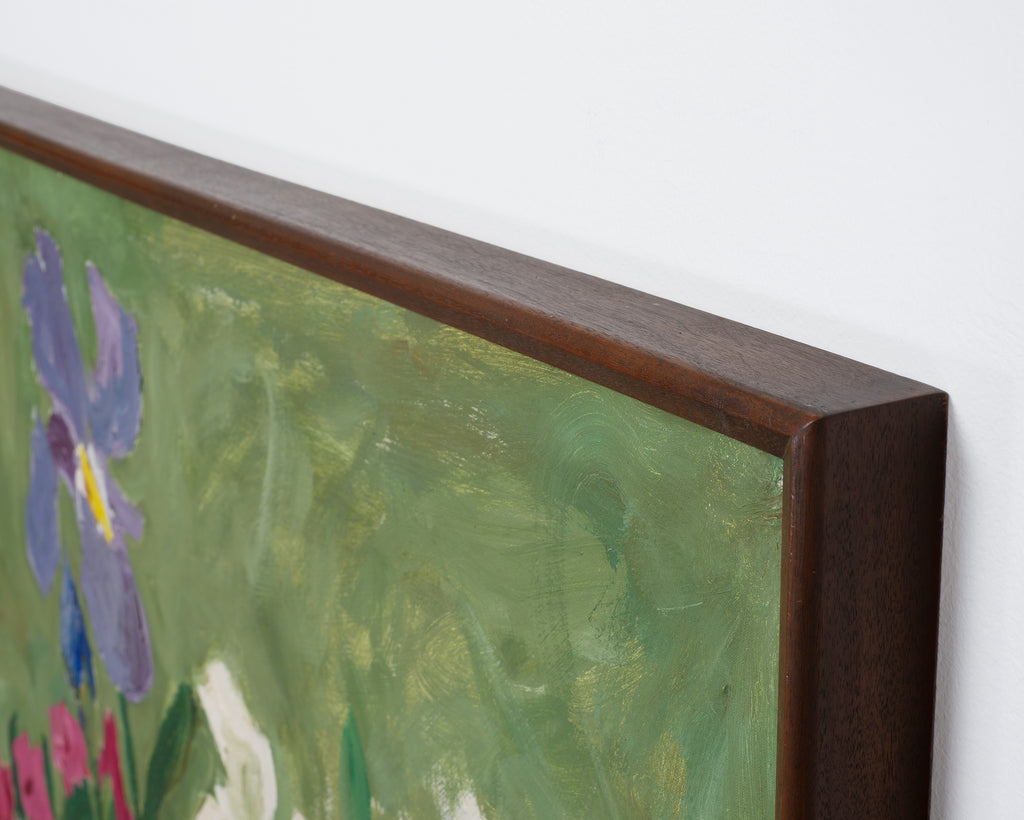 "Still Life with Flowers" Painting by Bryan Wilson 3 Ft. 1960