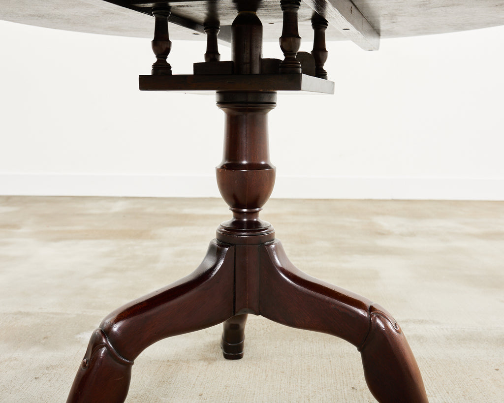 Georgian Isle of Man Tilt-Top Mahogany Center Table