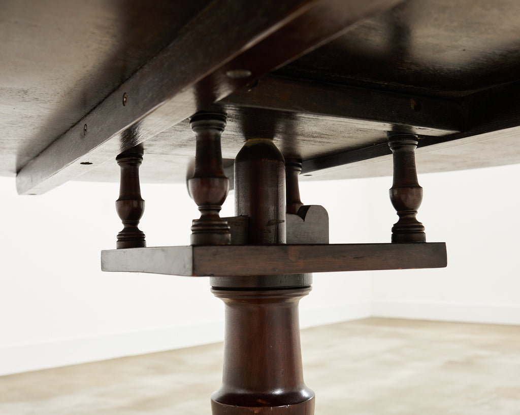 Georgian Isle of Man Tilt-Top Mahogany Center Table