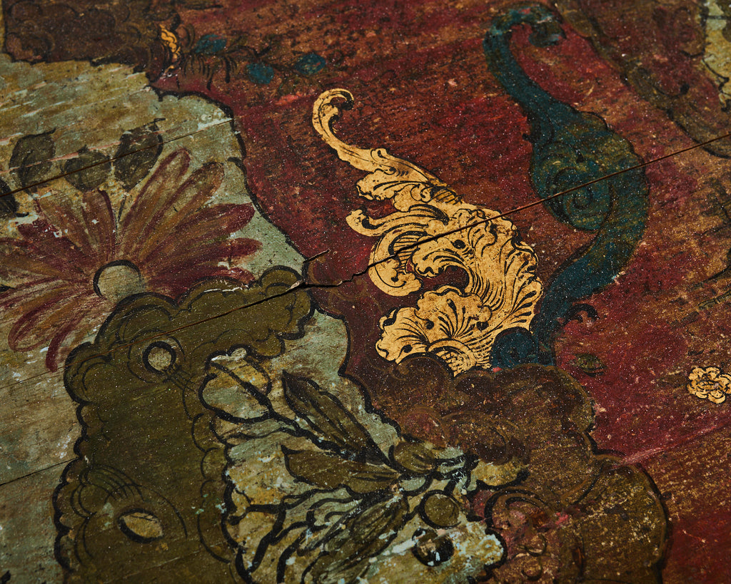 18th Century Italian Baroque Painted Chinoiserie Tilt Top Center Table