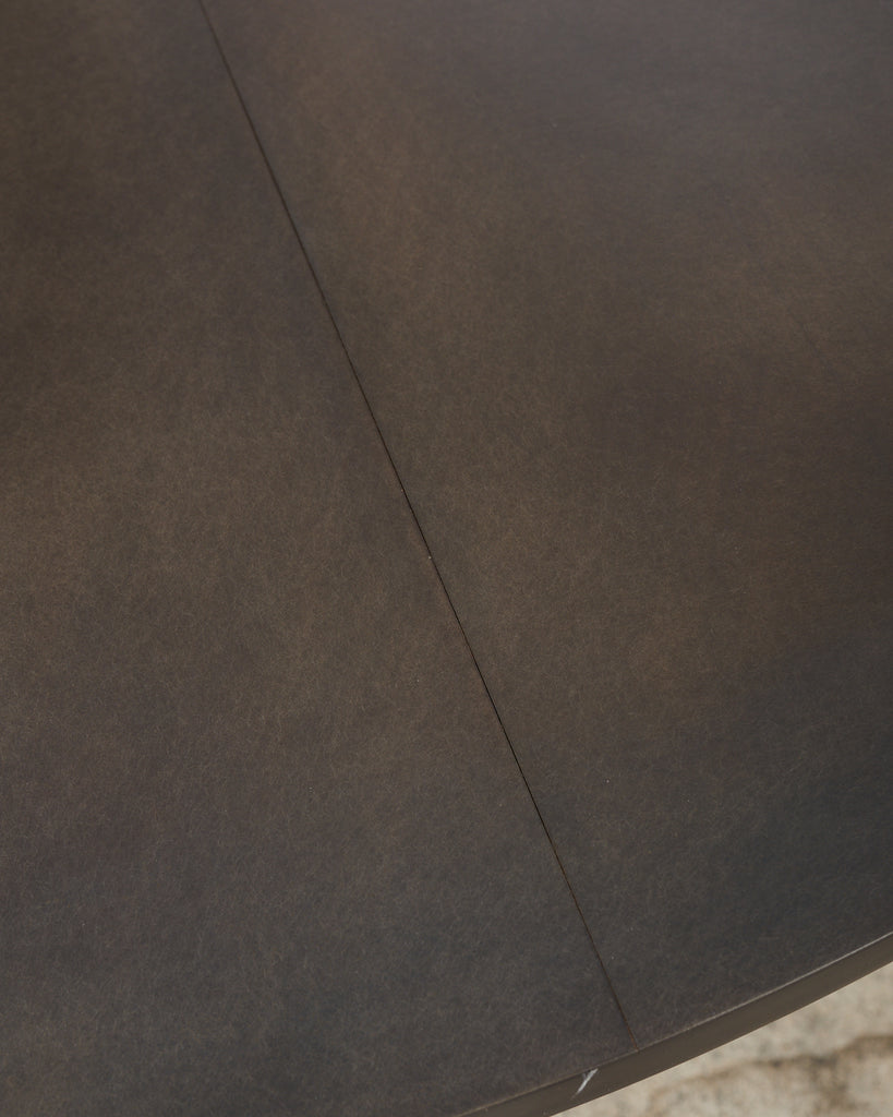 Sally Sirkin Lewis Round Iron Pedestal Dining Center Table