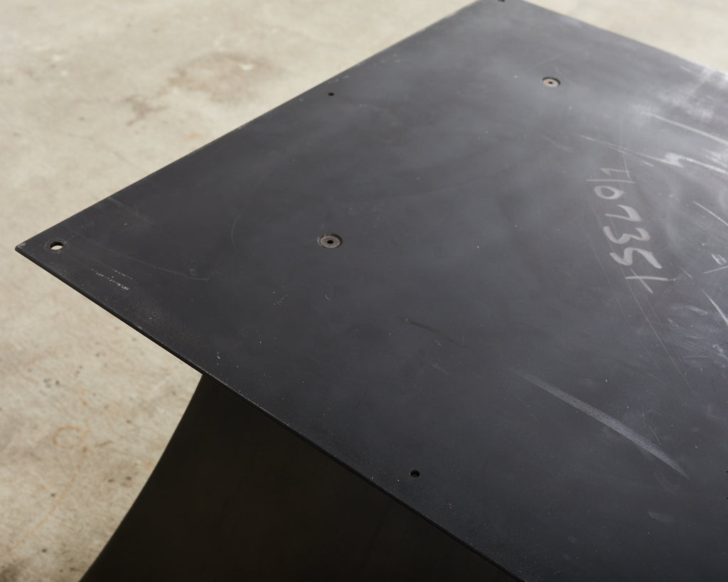 Sally Sirkin Lewis Round Iron Pedestal Dining Center Table