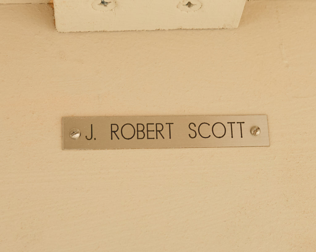Sally Sirkin J. Robert Scott Travertine Snail Console Table