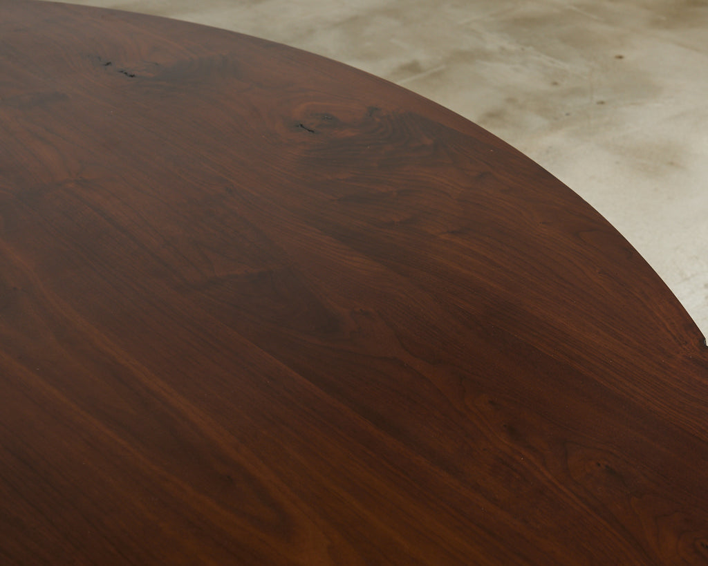 JP Molyneux Studio Walnut Brass Dining Center Table