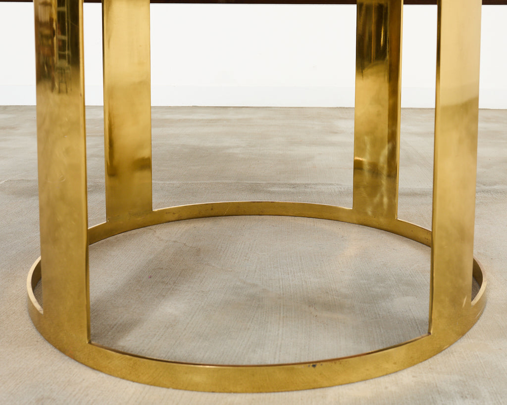 JP Molyneux Studio Walnut Brass Dining Center Table