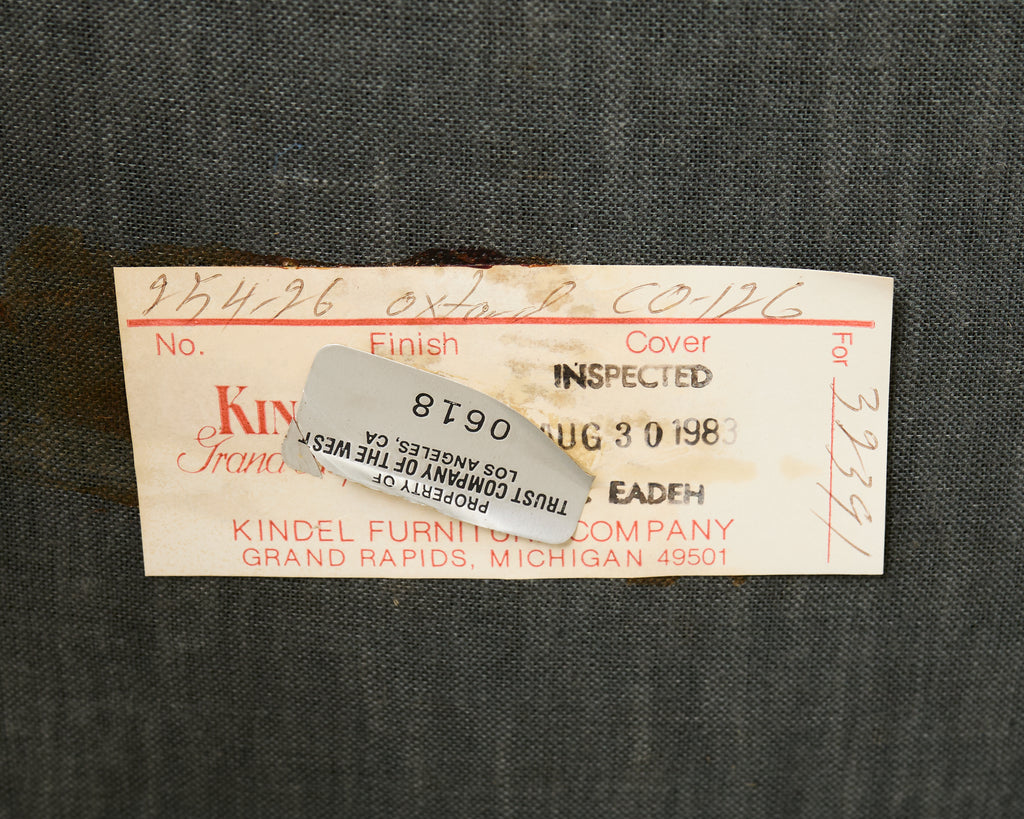 Set Eight Gainsborough Leather Mahogany Library Chairs