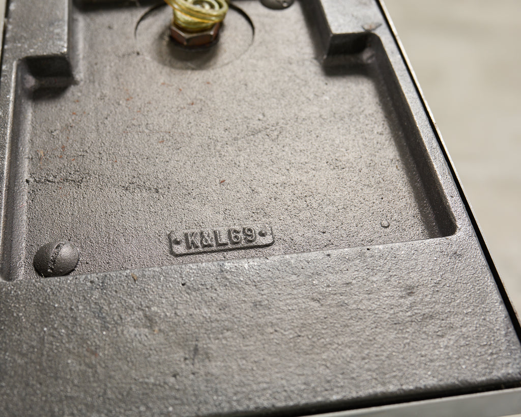 Koch & Lowy OMI Chromed Steel Adjustable Pharmacy Floor Lamp