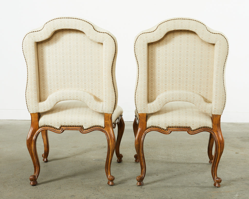 Set of Four Baroque Style Dining Chairs by Kreiss Collection