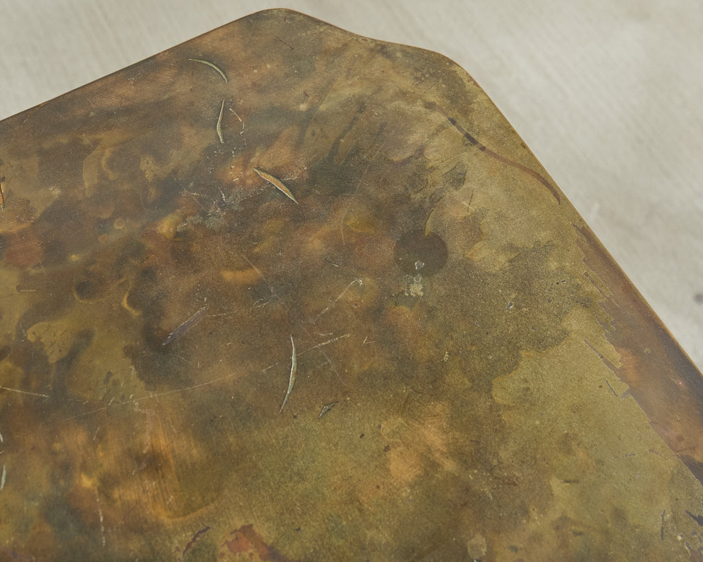 Philip Kelvin LaVerne Creation of Man Bronze Cocktail Table