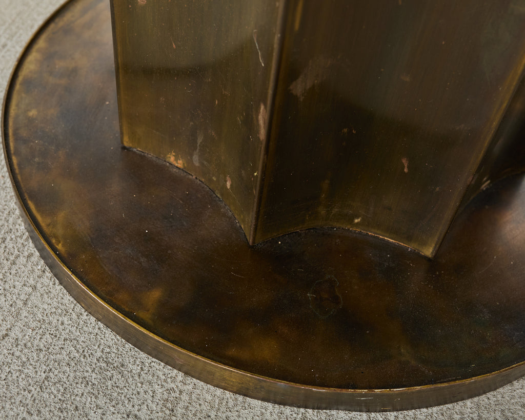 Philip Kelvin LaVerne Creation of Man Bronze Cocktail Table