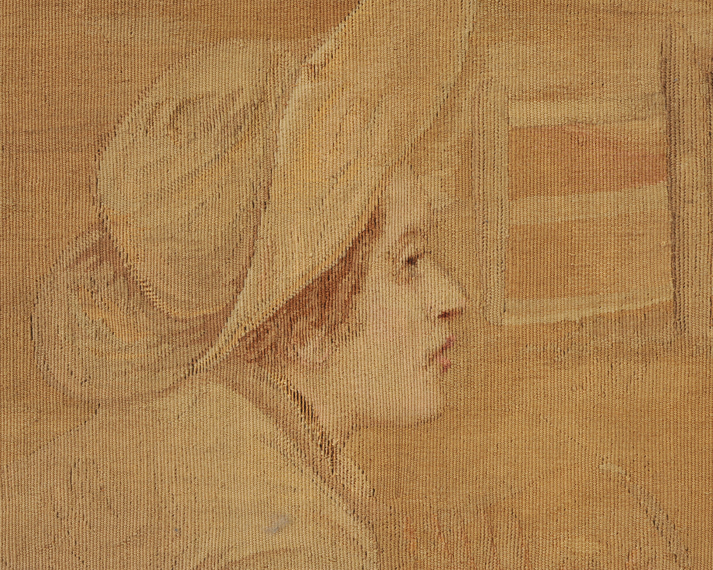 19th Century French Aubusson Harvest Tapestry Framed Panel 9.5 Ft