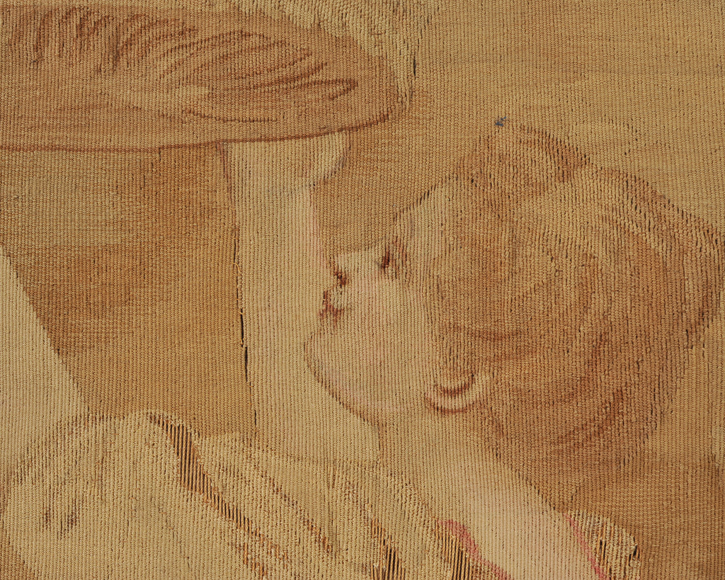 19th Century French Aubusson Harvest Tapestry Framed Panel 9.5 Ft