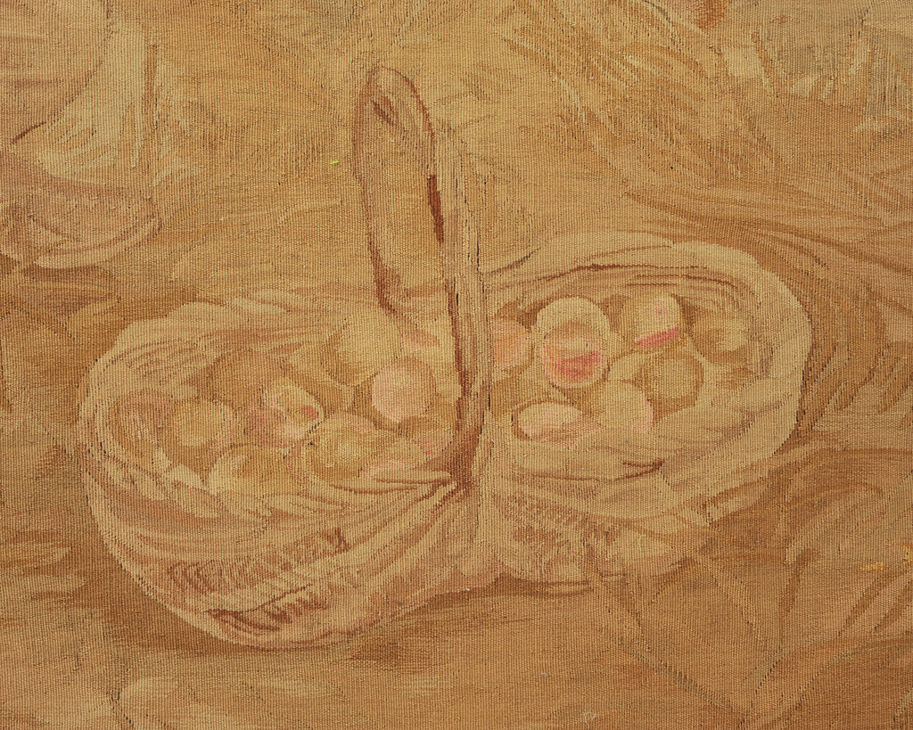 19th Century French Aubusson Harvest Tapestry Framed Panel 9.5 Ft