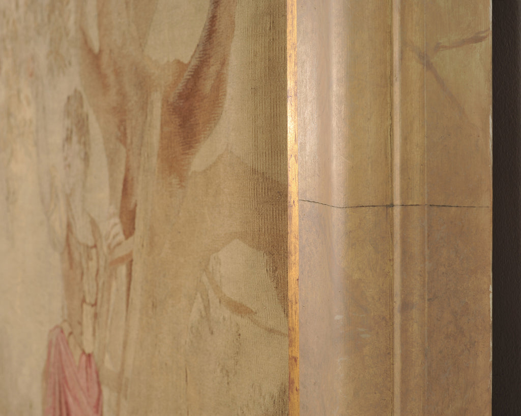 19th Century French Aubusson Harvest Tapestry Framed Panel 9.5 Ft