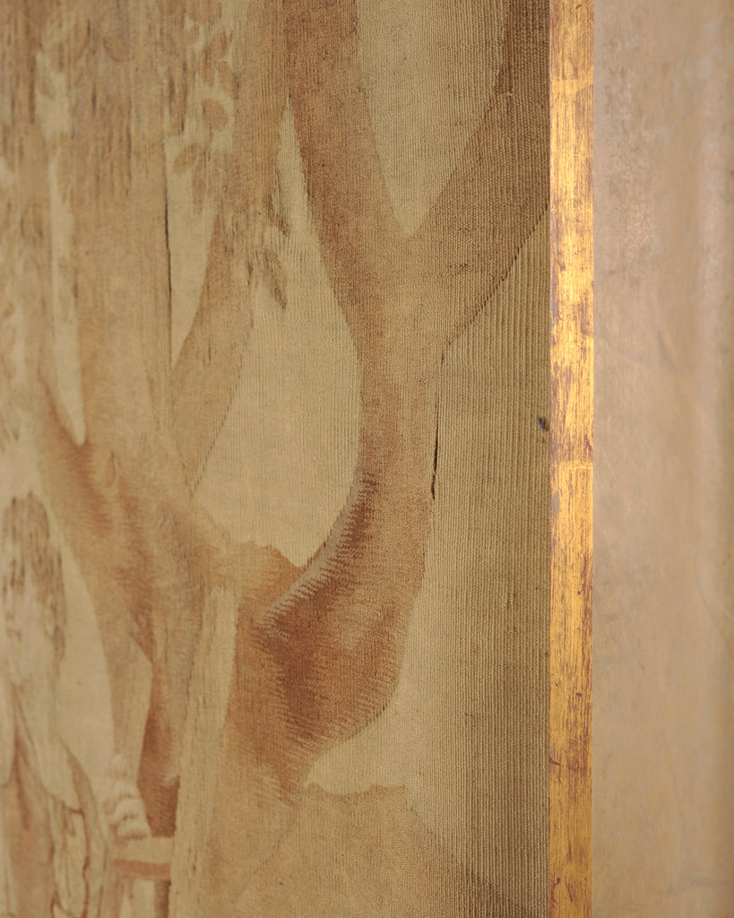 19th Century French Aubusson Harvest Tapestry Framed Panel 9.5 Ft