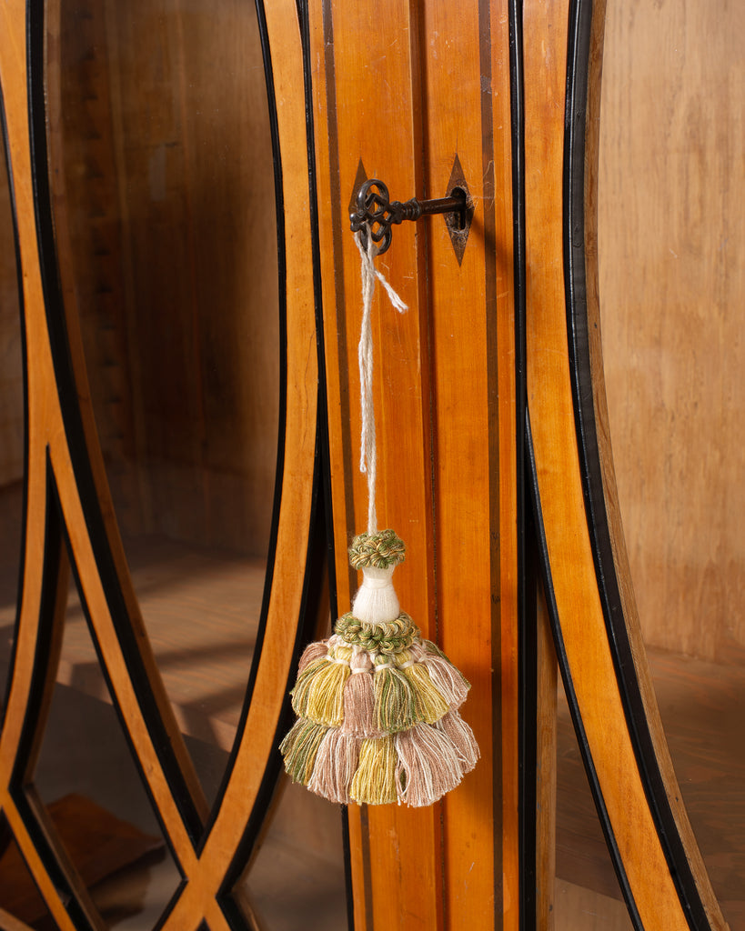 19th Century Austrian Biedermeier Fruitwood Bibliotheque Bookcase