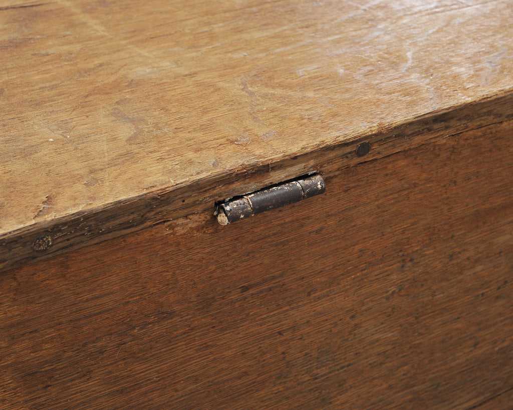 19th C. Country English Painted Georgian House Blanket Chest