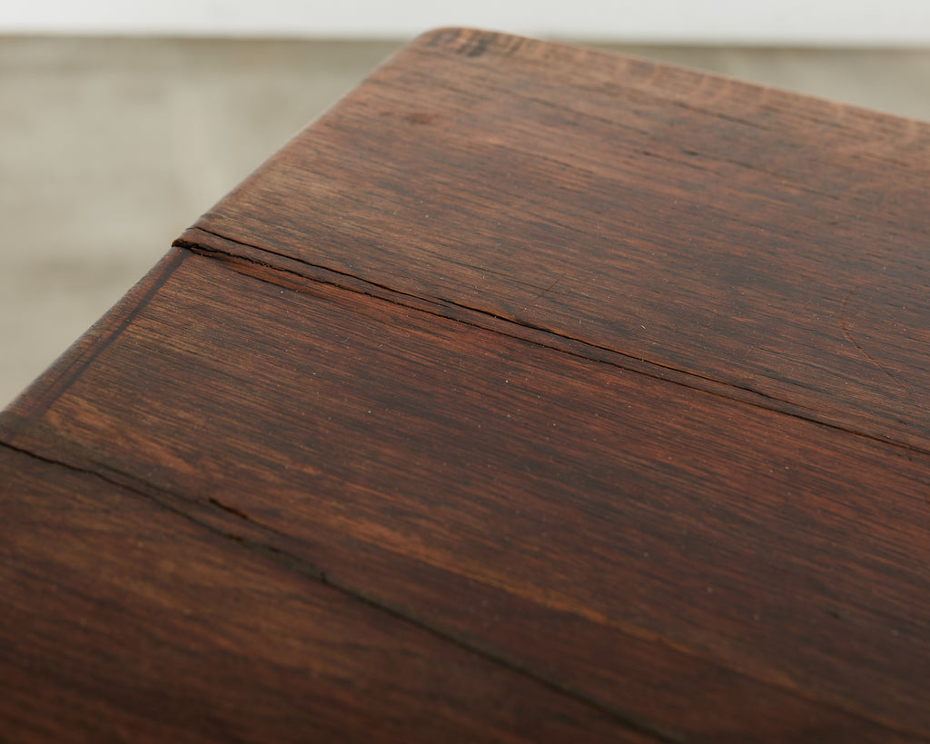 Country English Provincial Oak Farmhouse Trestle Dining Table