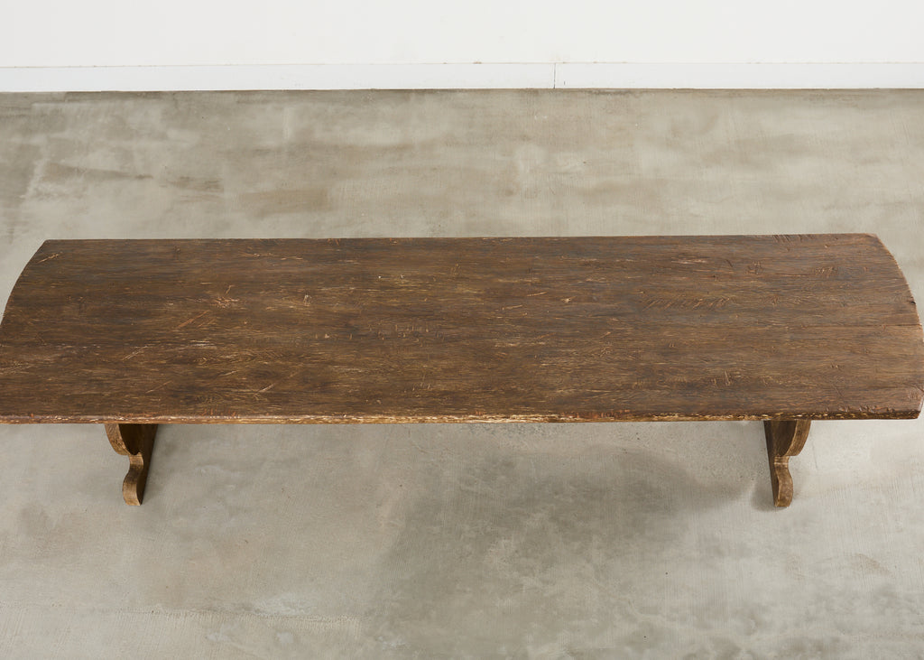 Monumental Country French Oak Farmhouse Dining Table 13 Ft