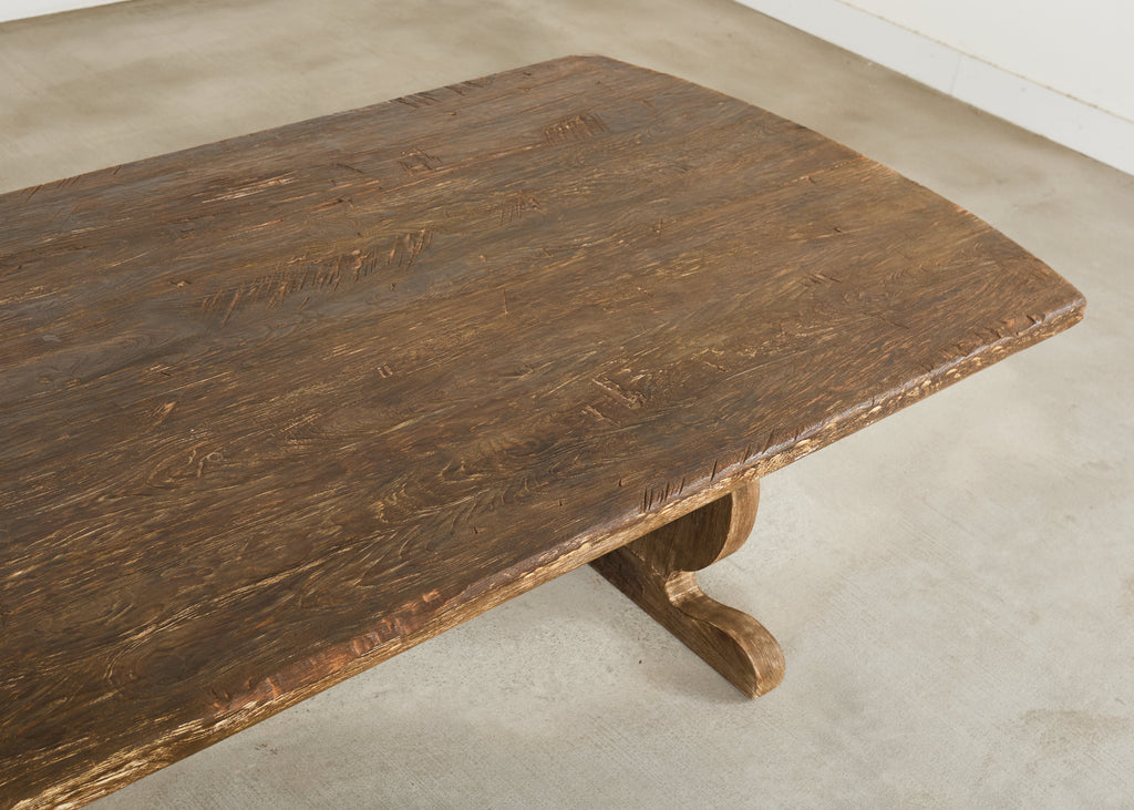 Monumental Country French Oak Farmhouse Dining Table 13 Ft