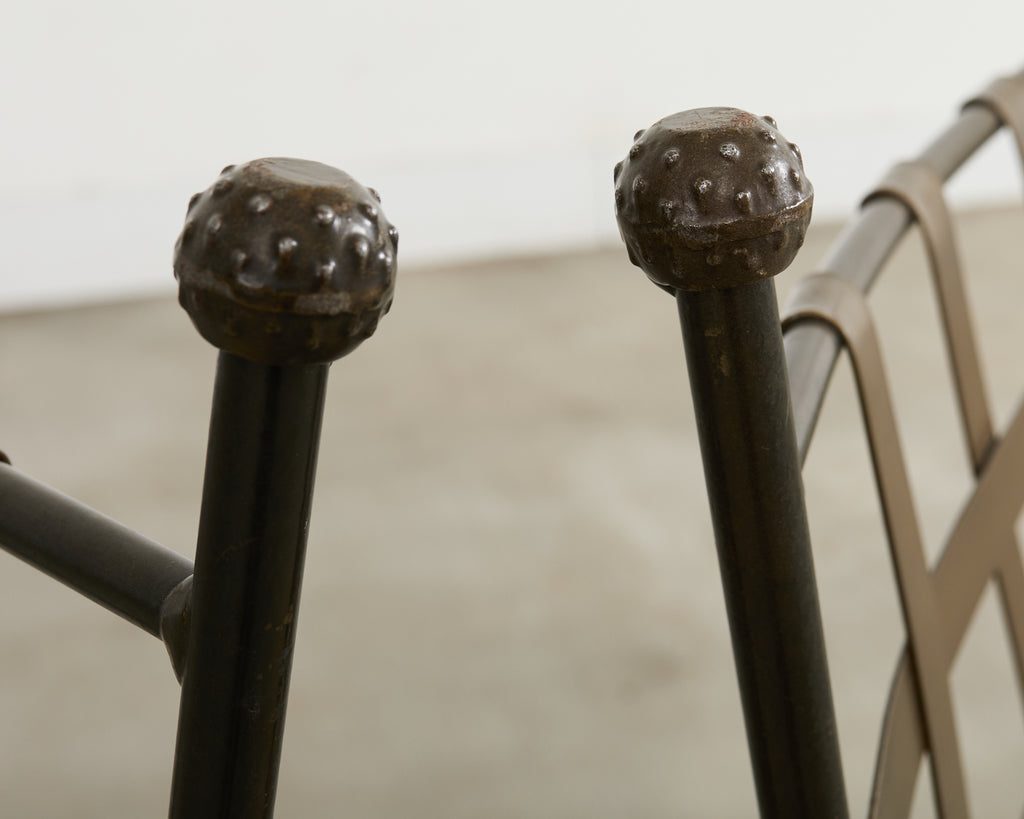 Set of Four Papperzini Style Amalfi Iron Garden Chairs