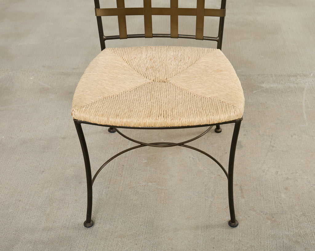 Set of Four Papperzini Style Amalfi Iron Garden Chairs