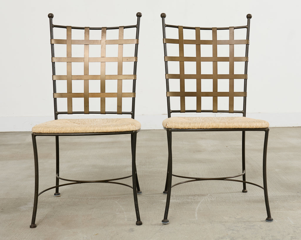 Set of Four Papperzini Style Amalfi Iron Garden Chairs