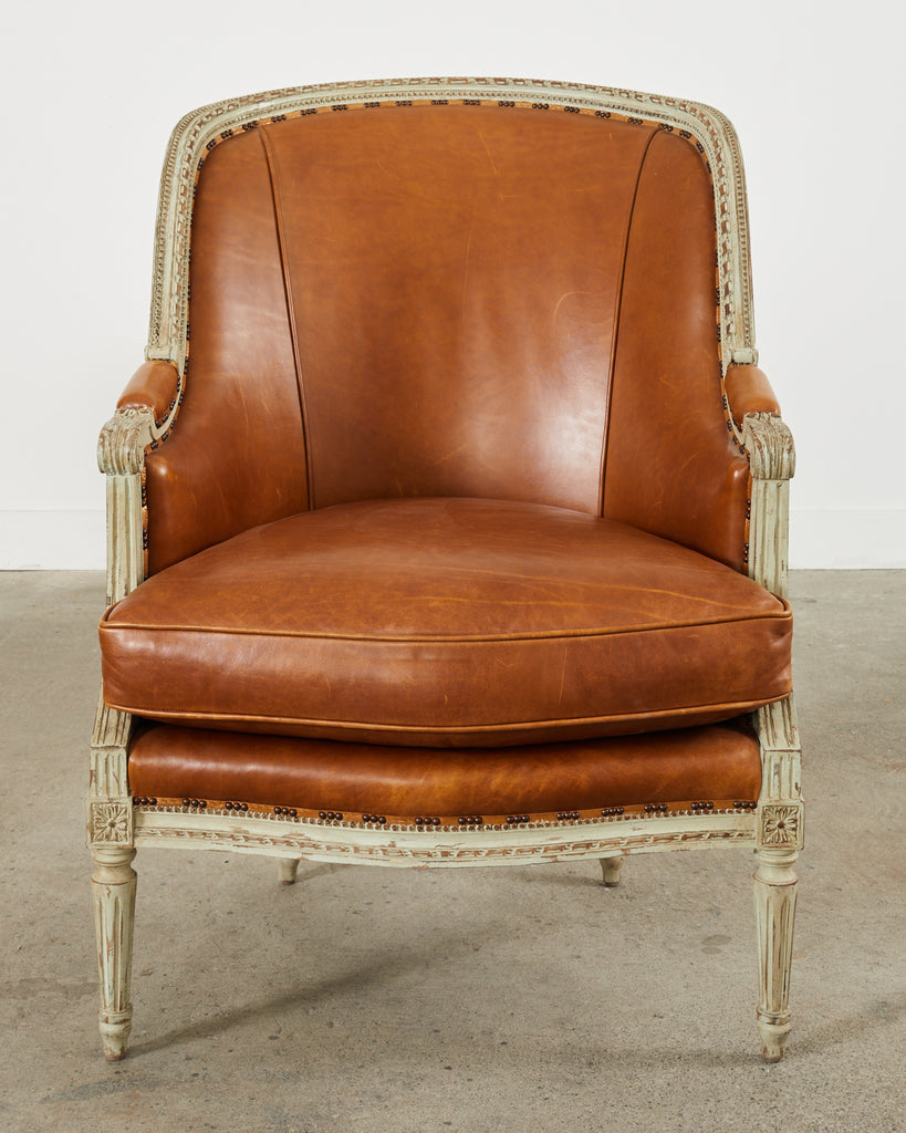 Pair of Hendrix Allardyce Louis XVI Style Bergere Armchairs