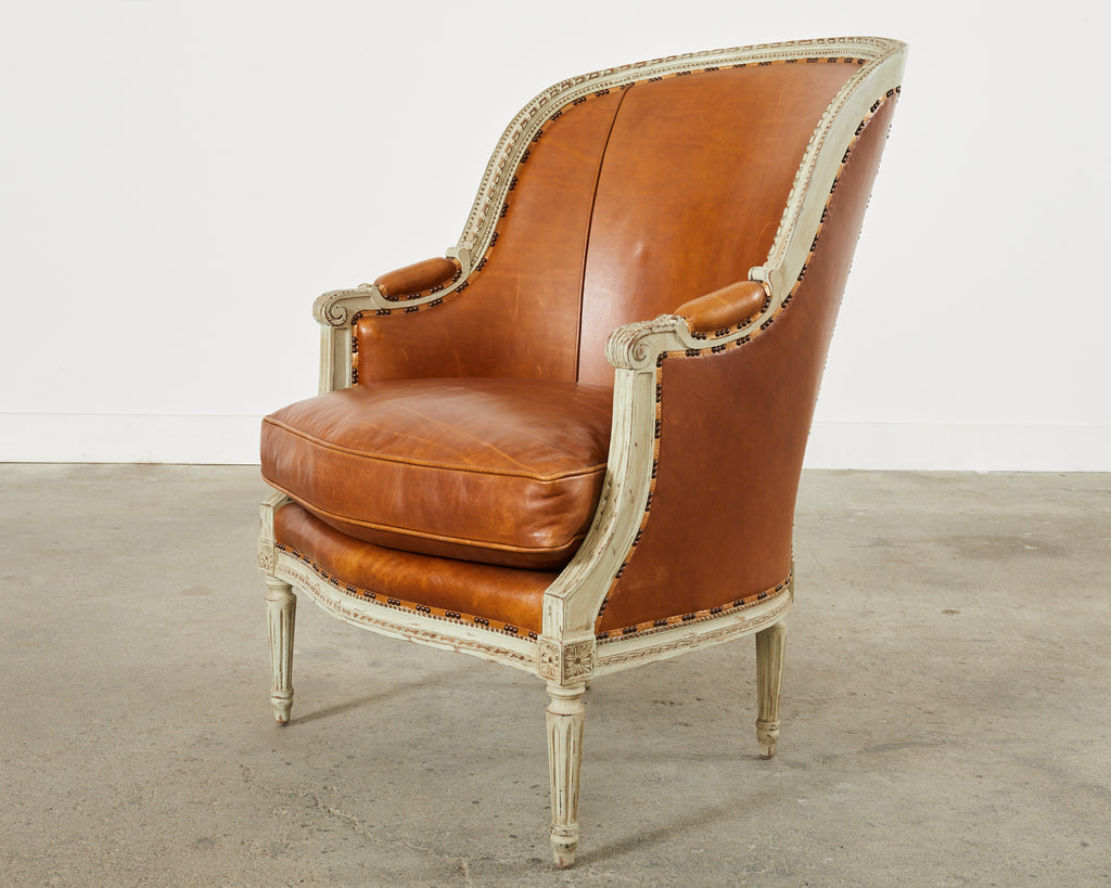 Pair of Hendrix Allardyce Louis XVI Style Bergere Armchairs