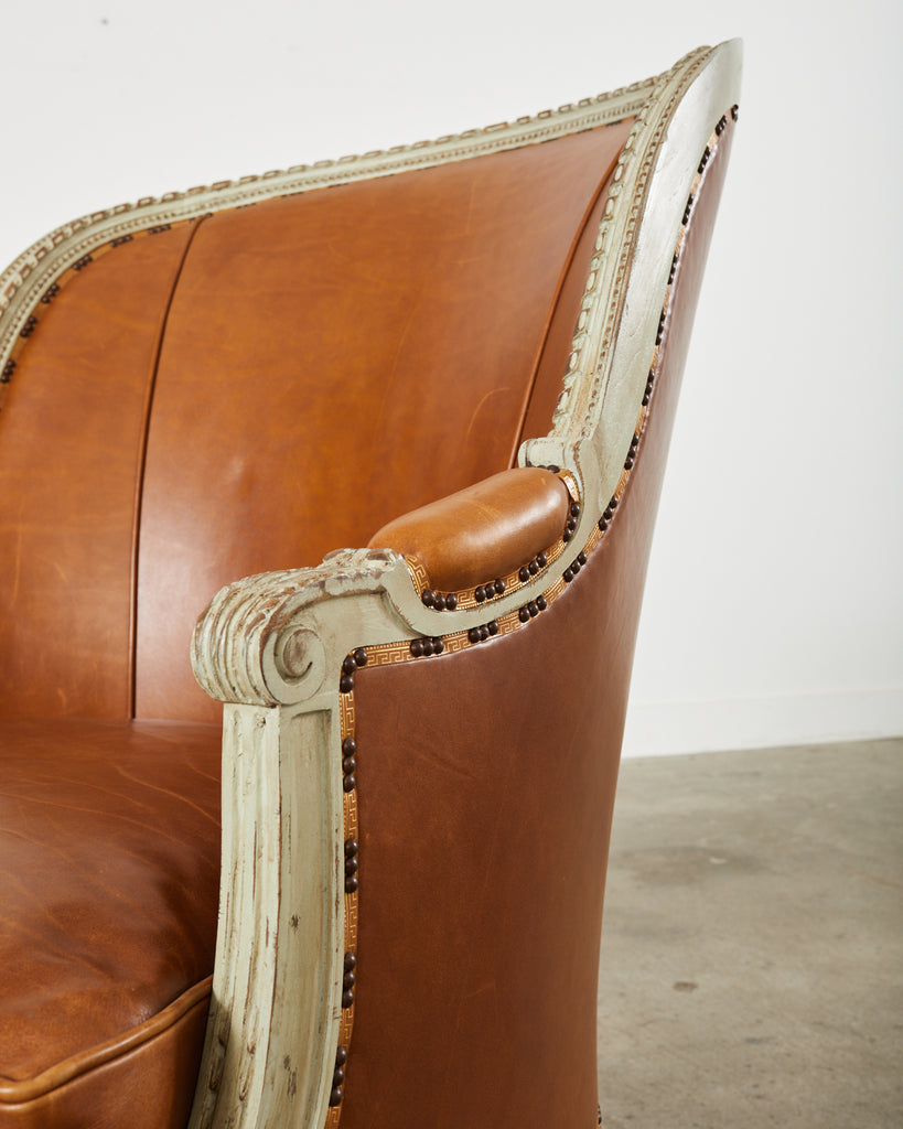 Pair of Hendrix Allardyce Louis XVI Style Bergere Armchairs