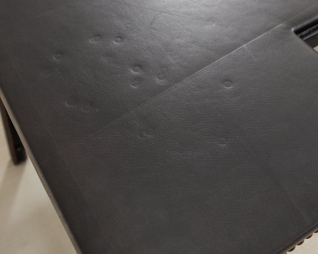 Samantha Todhunter Design Matilda Leather Sawhorse Campaign Desk