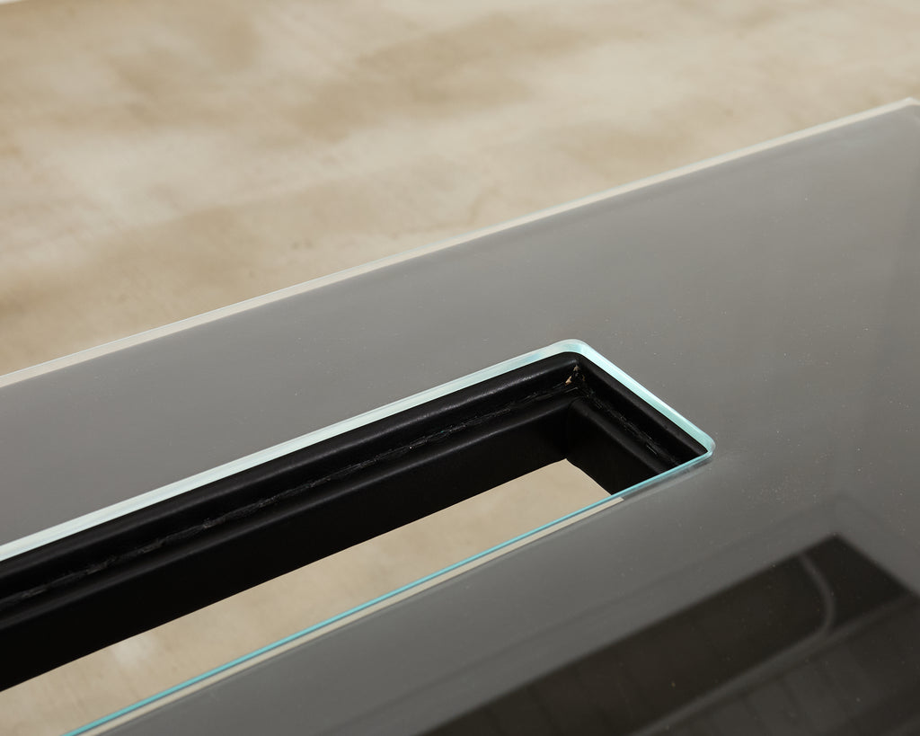 Samantha Todhunter Design Matilda Leather Sawhorse Campaign Desk