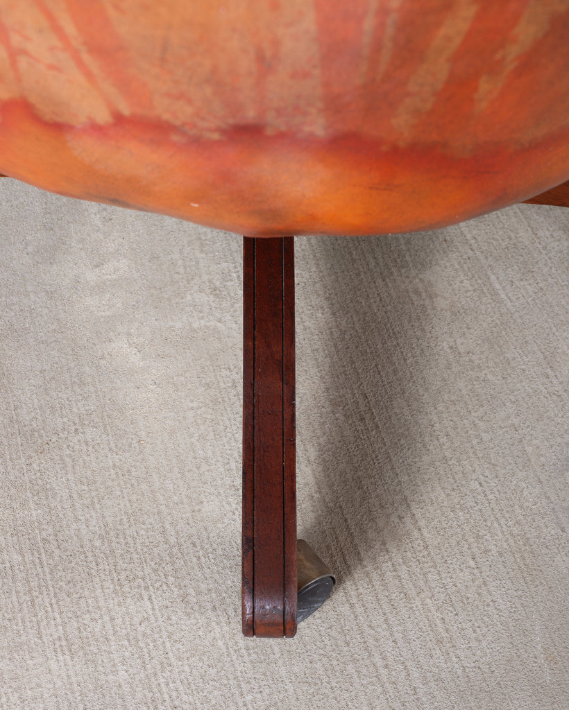 Chesterfield-Style Tufted Leather Executive Swivel Desk Chair