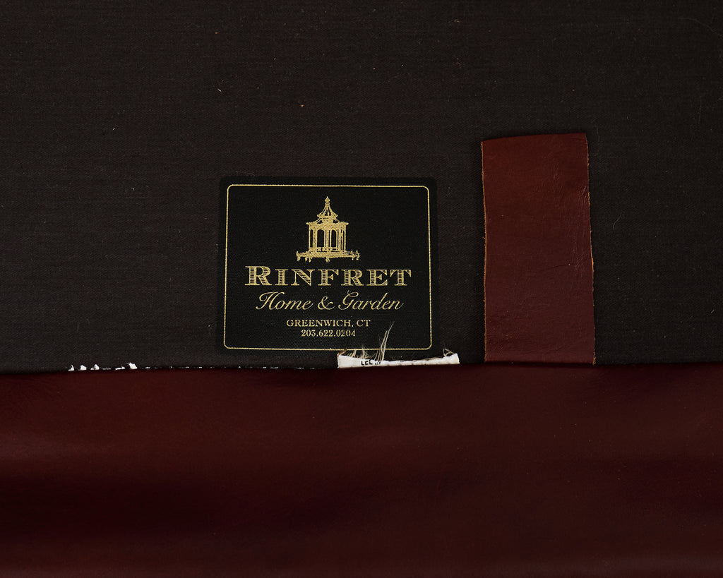 Modern Leather Wingback Sofa Settee with Casters