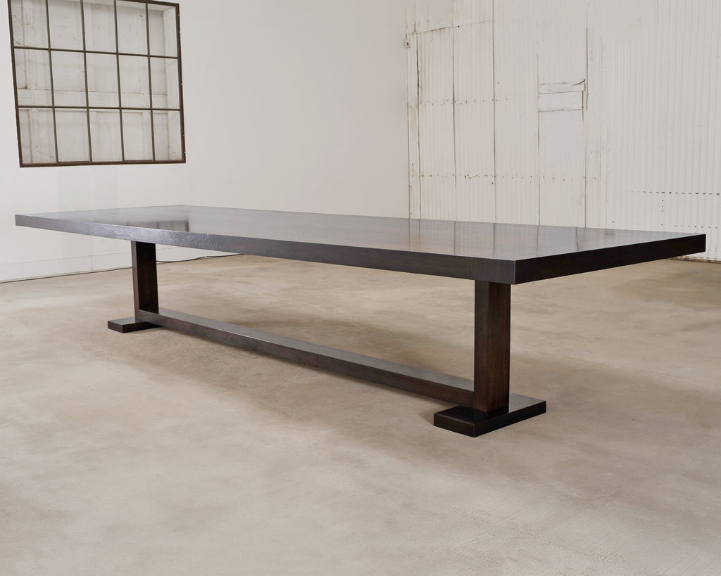 Monumental Ferrell+Mittman Modern Trestle Dining Table 13 Ft