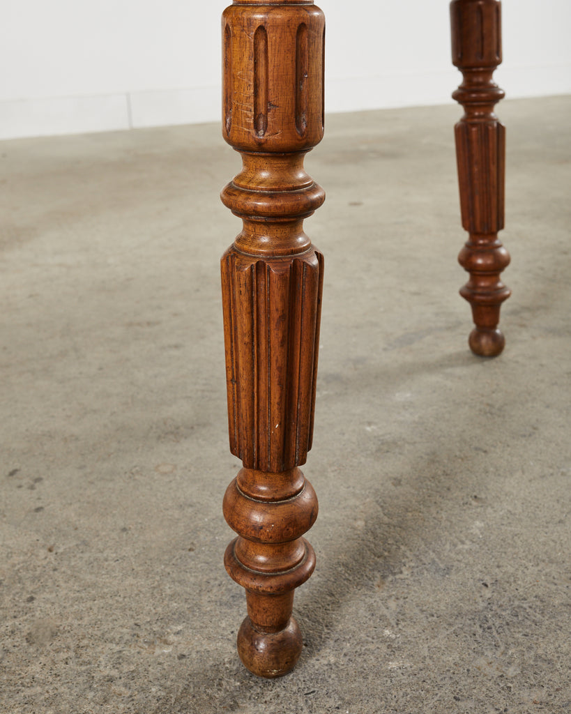 19th Century English William IV Fruitwood Writing Table or Desk