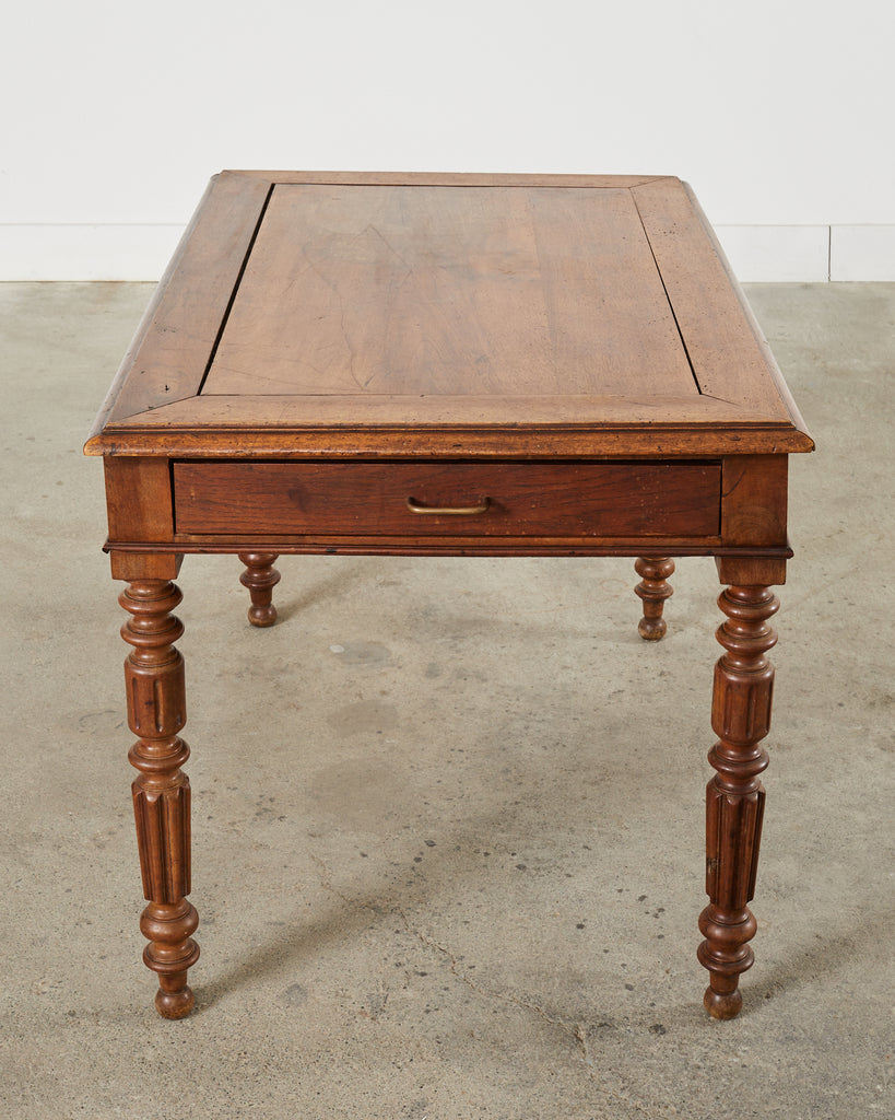 19th Century English William IV Fruitwood Writing Table or Desk