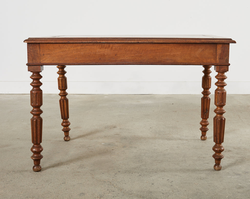 19th Century English William IV Fruitwood Writing Table or Desk