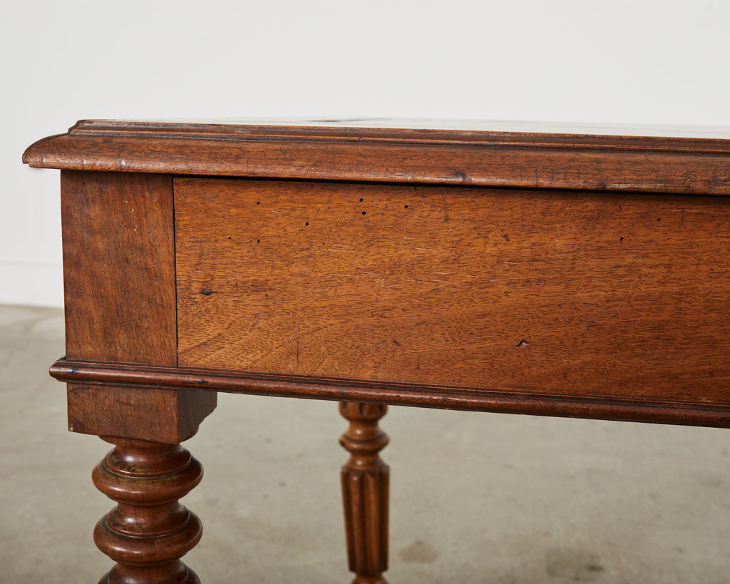 19th Century English William IV Fruitwood Writing Table or Desk