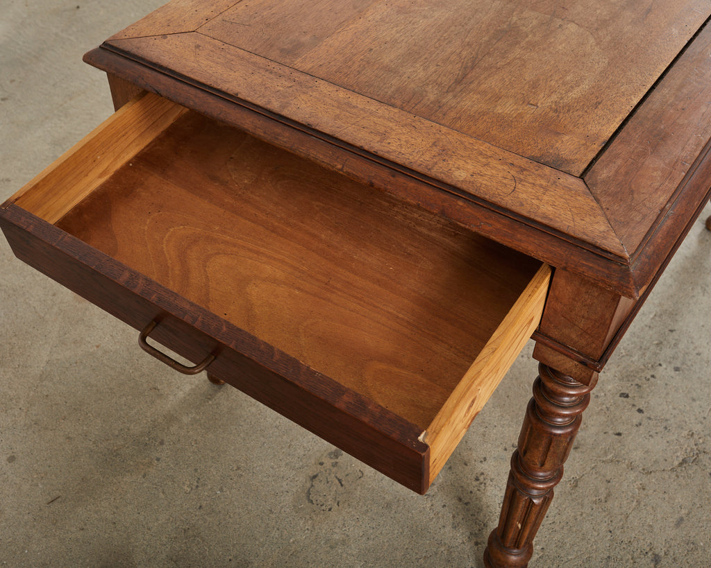 19th Century English William IV Fruitwood Writing Table or Desk