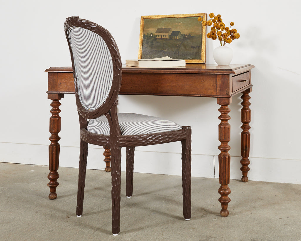 19th Century English William IV Fruitwood Writing Table or Desk
