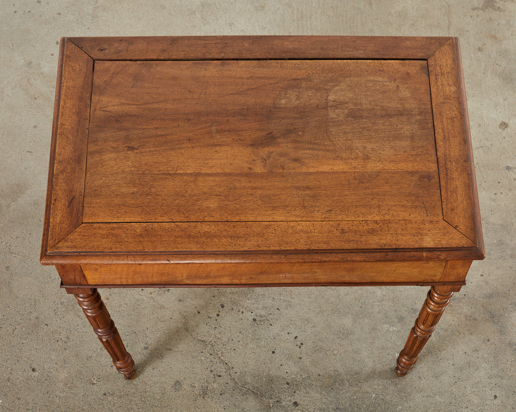 19th Century English William IV Fruitwood Writing Table or Desk