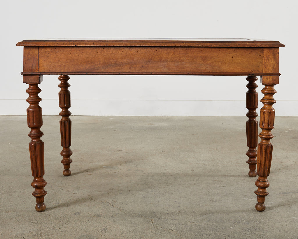 19th Century English William IV Fruitwood Writing Table or Desk