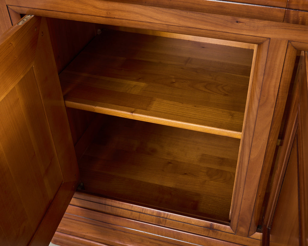 Grand French Louis Philippe Style Fruitwood Sideboard Enfilade