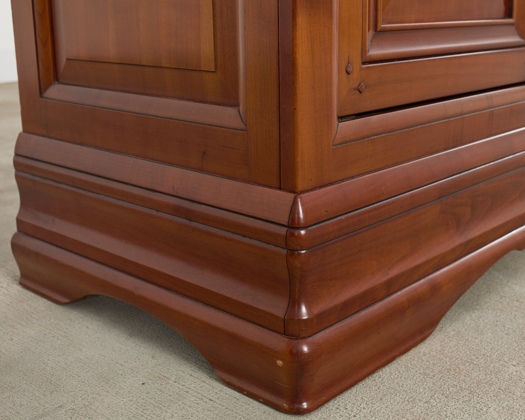 Grand French Louis Philippe Style Fruitwood Sideboard Enfilade