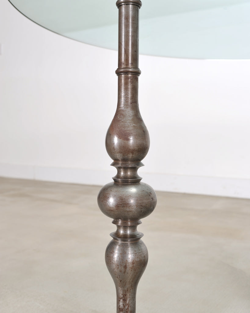 Formations Iron and Glass Baroque-Style Dining Center Table