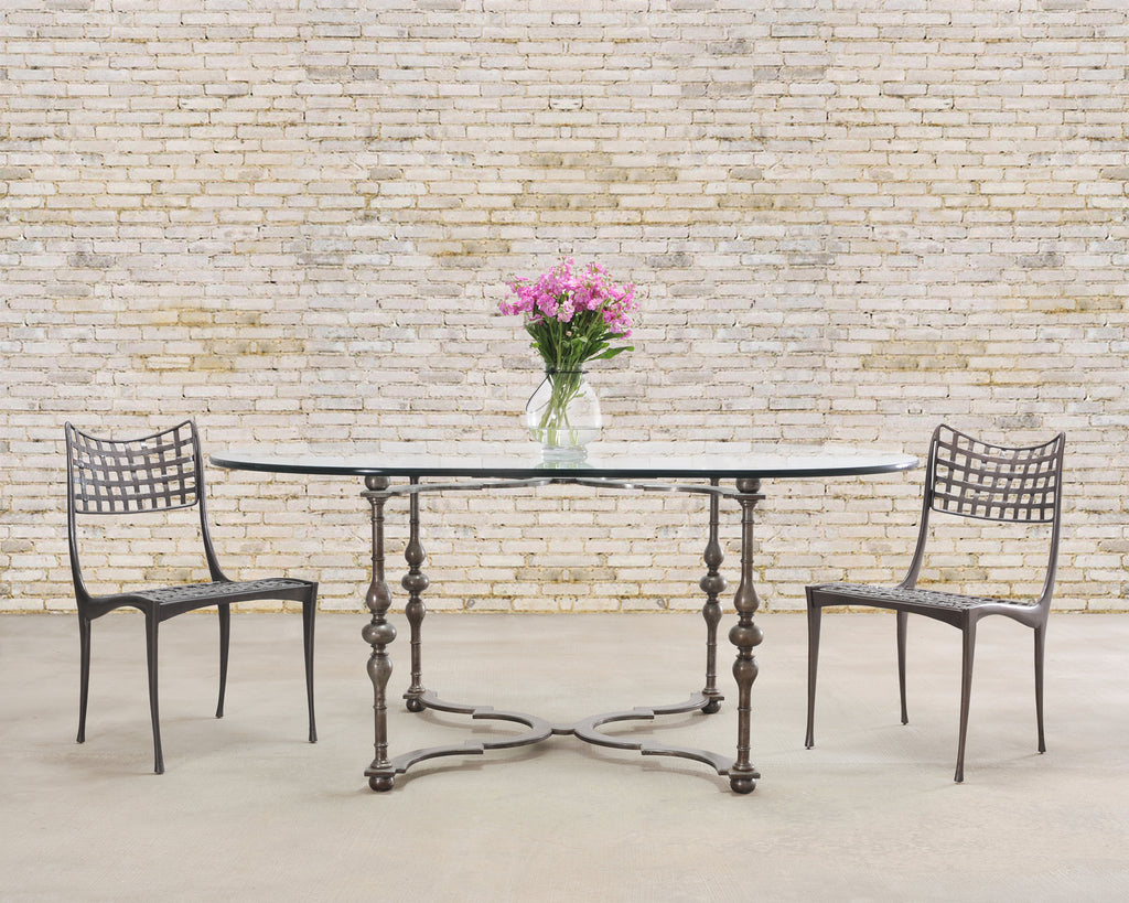 Set of Four Dan Johnson Brown Jordan Sol Y Luna Dining Chairs