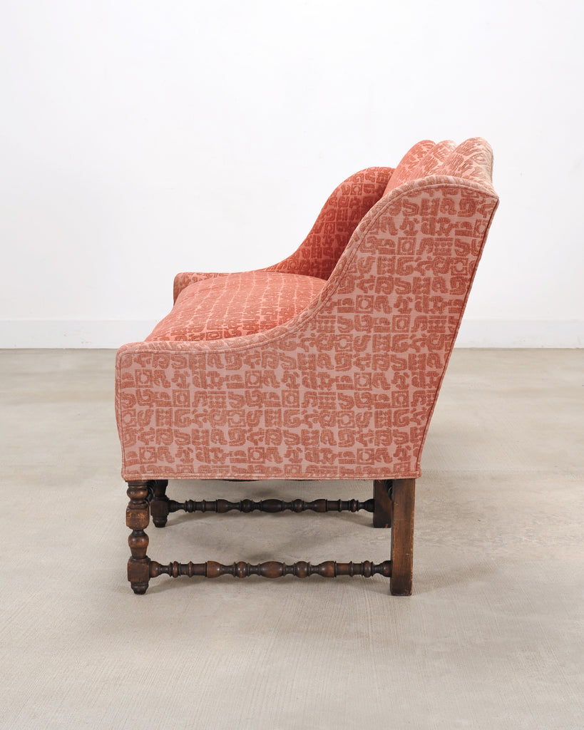 English William and Mary Baroque Style Camel Hump Back Settee