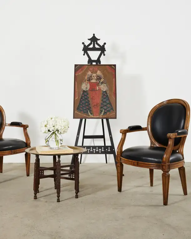 Spanish Colonial Cuzco School Madonna Virgin Mary Painting