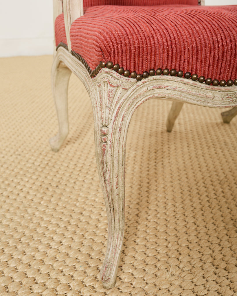 Set of Twelve Country French Provincial Style Painted Dining Chairs